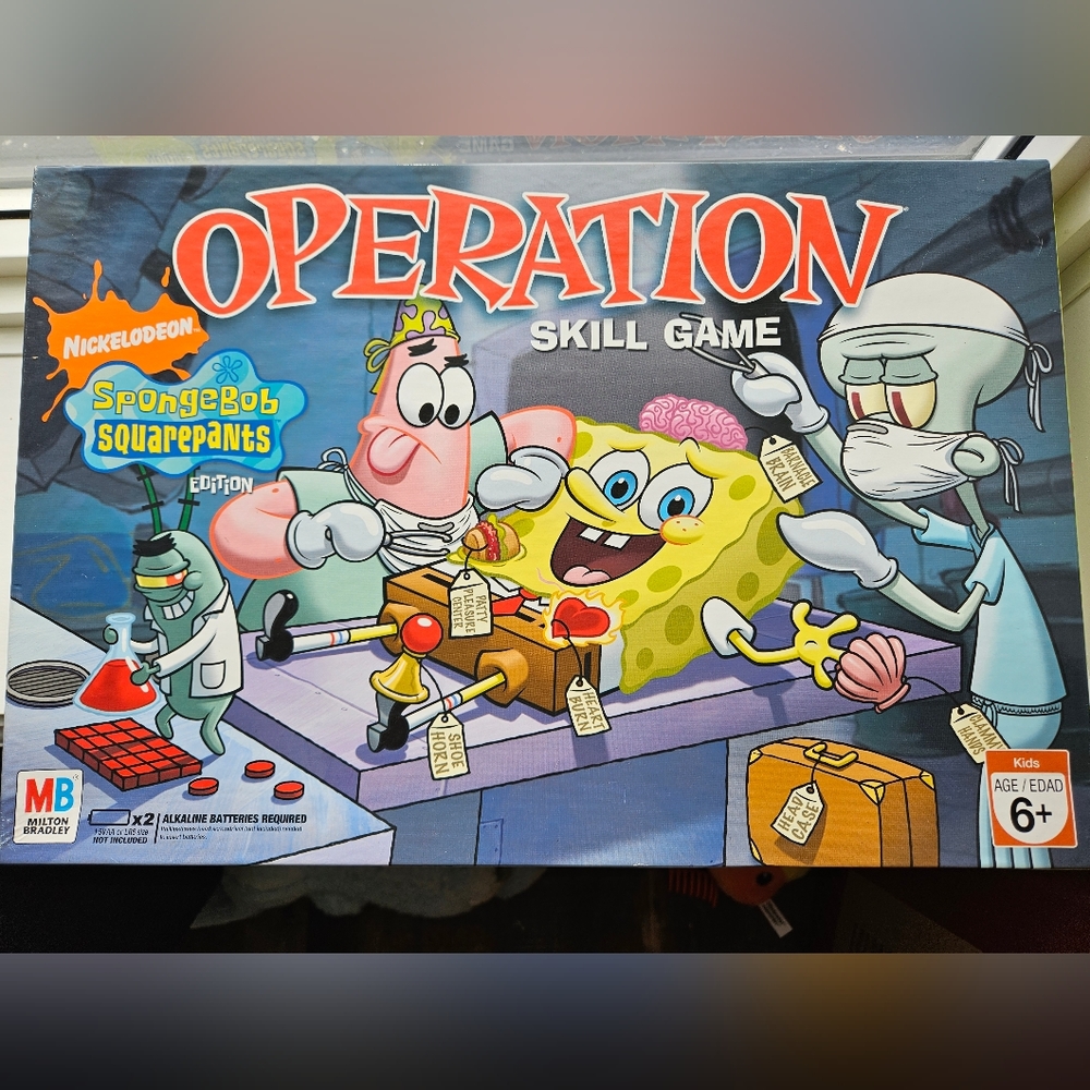 Spongebob operation Milton Bradley mint contition no buzz great deal light works